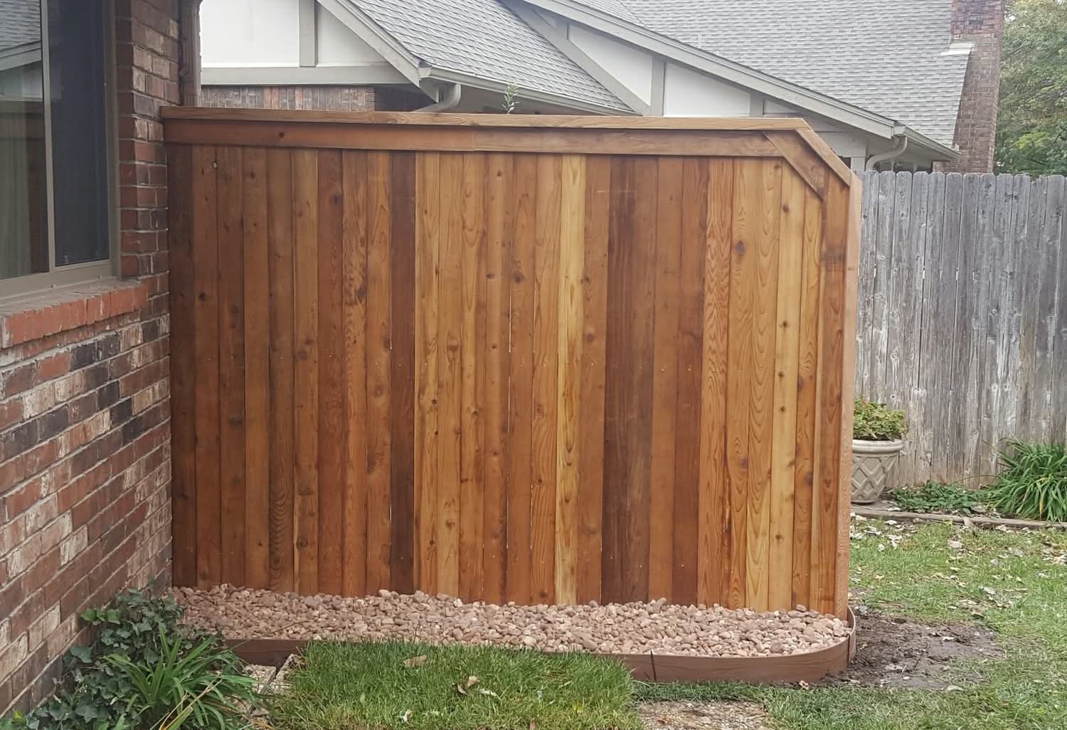 Cap and Trim Cedar Fencing